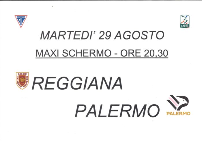 Proiezione partita Palermo Calcio su Maxi Schermo