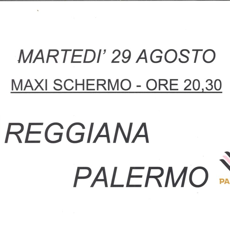 Proiezione partita Palermo Calcio su Maxi Schermo