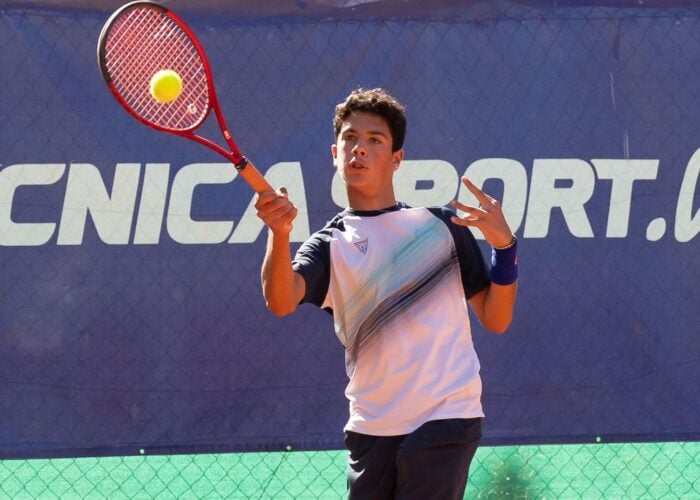 Carroccio in gara al Tennis Europe under 14 di Olympia in Grecia