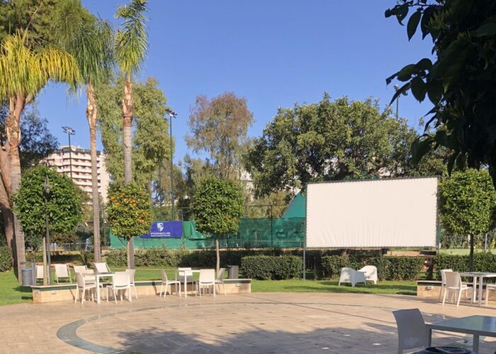 Proiezione film alla rotonda