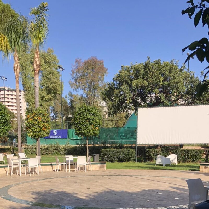 Proiezione film alla rotonda