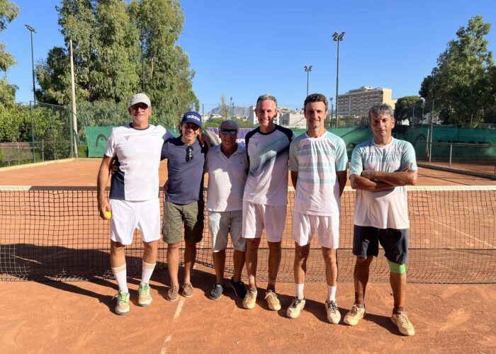 Il Ct Palermo “a” batte il Ct Palermo “b” e vince il titolo regionale over 45 maschile limitato 4.3