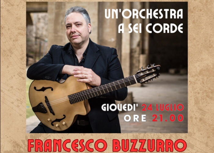 Luglio musicale al Circolo: il 24 luglio, concerto di Francesco Buzzurro