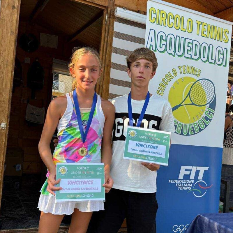 Circuito regionale under 12-14-16: al Ct Acquedolci, successi per Mormino e Foriero