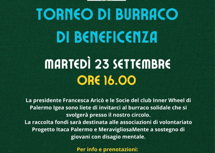 Torneo di Burraco per beneficenza