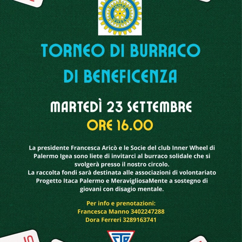 Torneo di Burraco per beneficenza