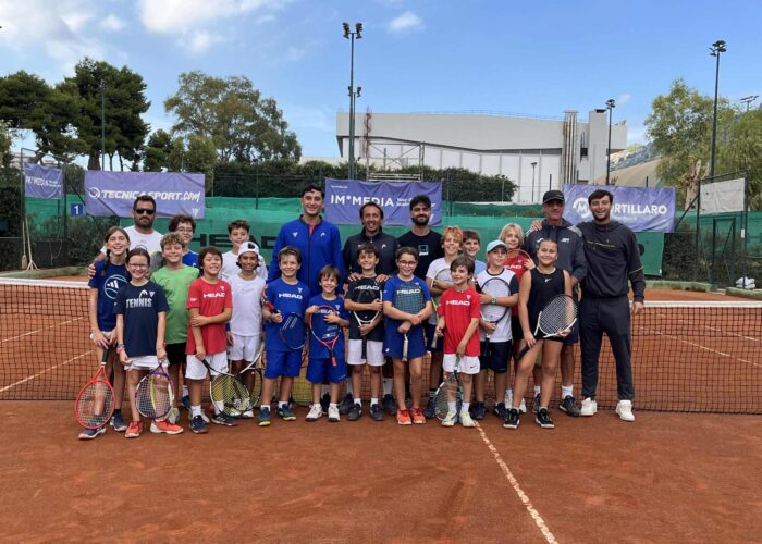 Gli allievi della Scuola Tennis incontrano i giocatori della serie A1