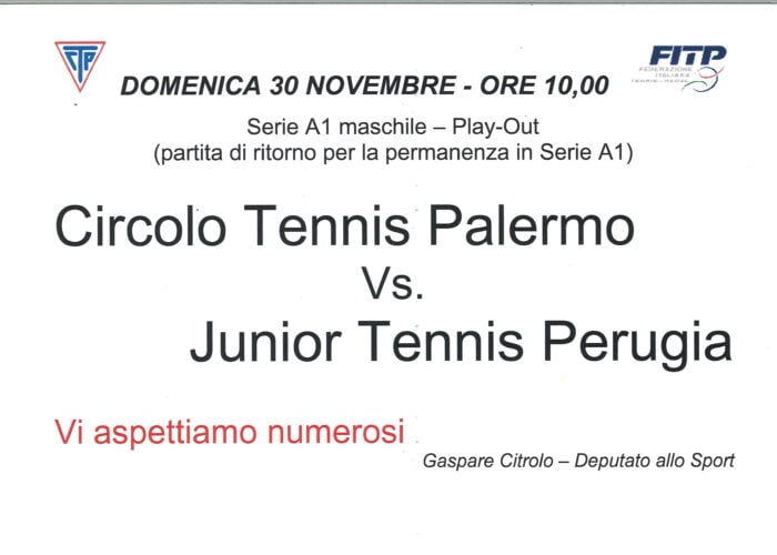 Serie A1 maschile, domenica 30 novembre