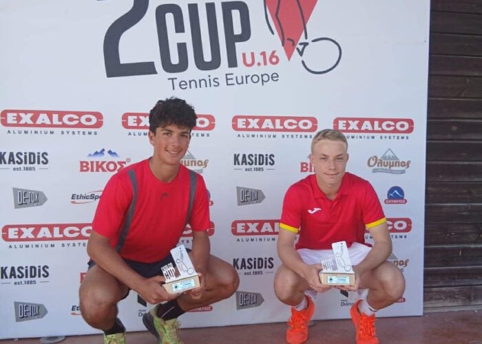 Circuito T.E under 16: successo di Carroccio nel doppio a Larissa